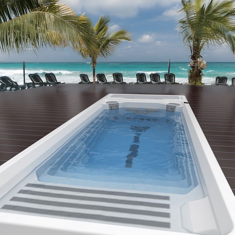 SwimSpa Wellis Beach Club Premium, 600x235x147 см, Ice white
