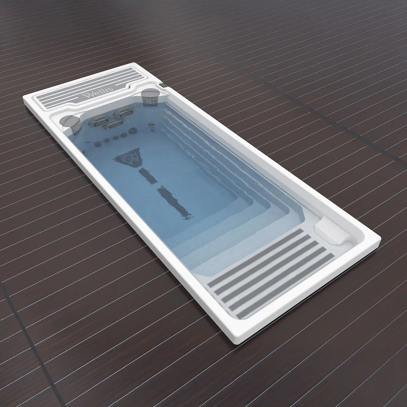 SwimSpa Wellis Beach Club Premium, 600x235x147 см, Ice white