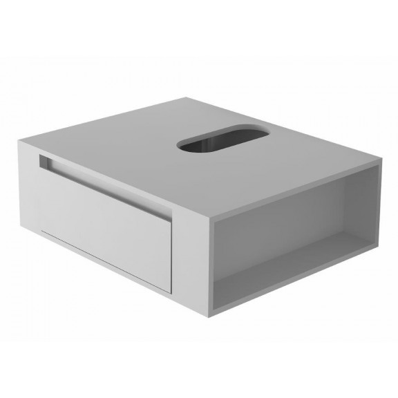 Мебел за баня с чекмедже и умивалник капучино мат iStone Solid Surface 60