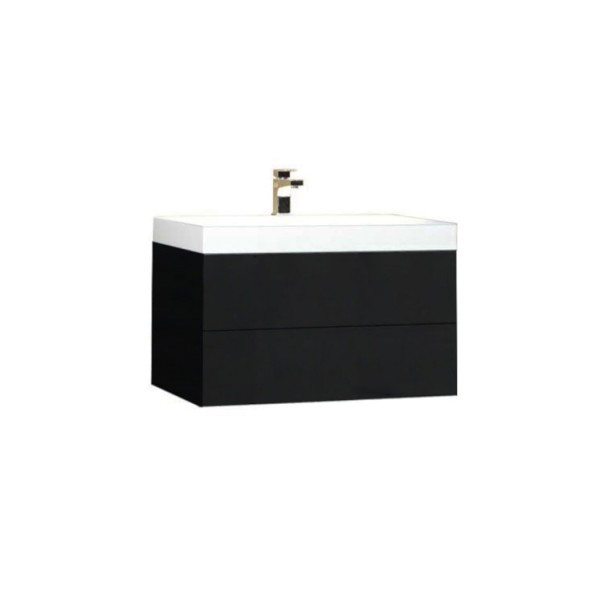 Мебел за баня 80x56 см от антрацит MDF - StoneArt Design Brugge