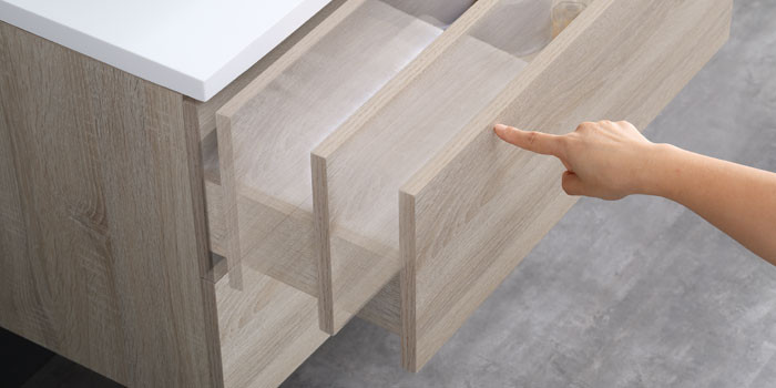 Мебел за баня 80x56 см от антрацит MDF - StoneArt Design Brugge