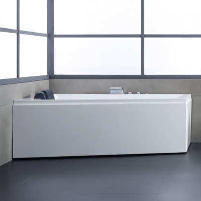 Хидромасажна вана с каскада и светещи джетове AWT GE105TSL R 180x130 см