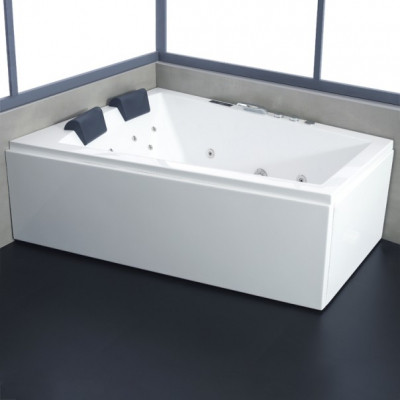 Хидромасажна вана с каскада и светещи джетове AWT GE105TSL R 180x130 см