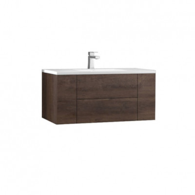 Мебел за баня StoneArt Design San Marino, тъмен дъб MDF, 100x45 см