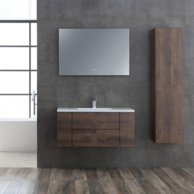 Мебел за баня StoneArt Design San Marino, тъмен дъб MDF, 100x45 см