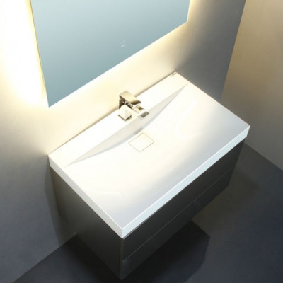 Мебел за баня 80x56 см от антрацит MDF - StoneArt Design Brugge
