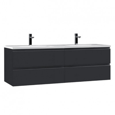 Мебел за баня 160x52 см, антрацит MDF - StoneArt Design Monte Carlo MC-1600