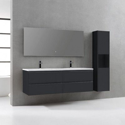 Мебел за баня 160x52 см, антрацит MDF - StoneArt Design Monte Carlo MC-1600